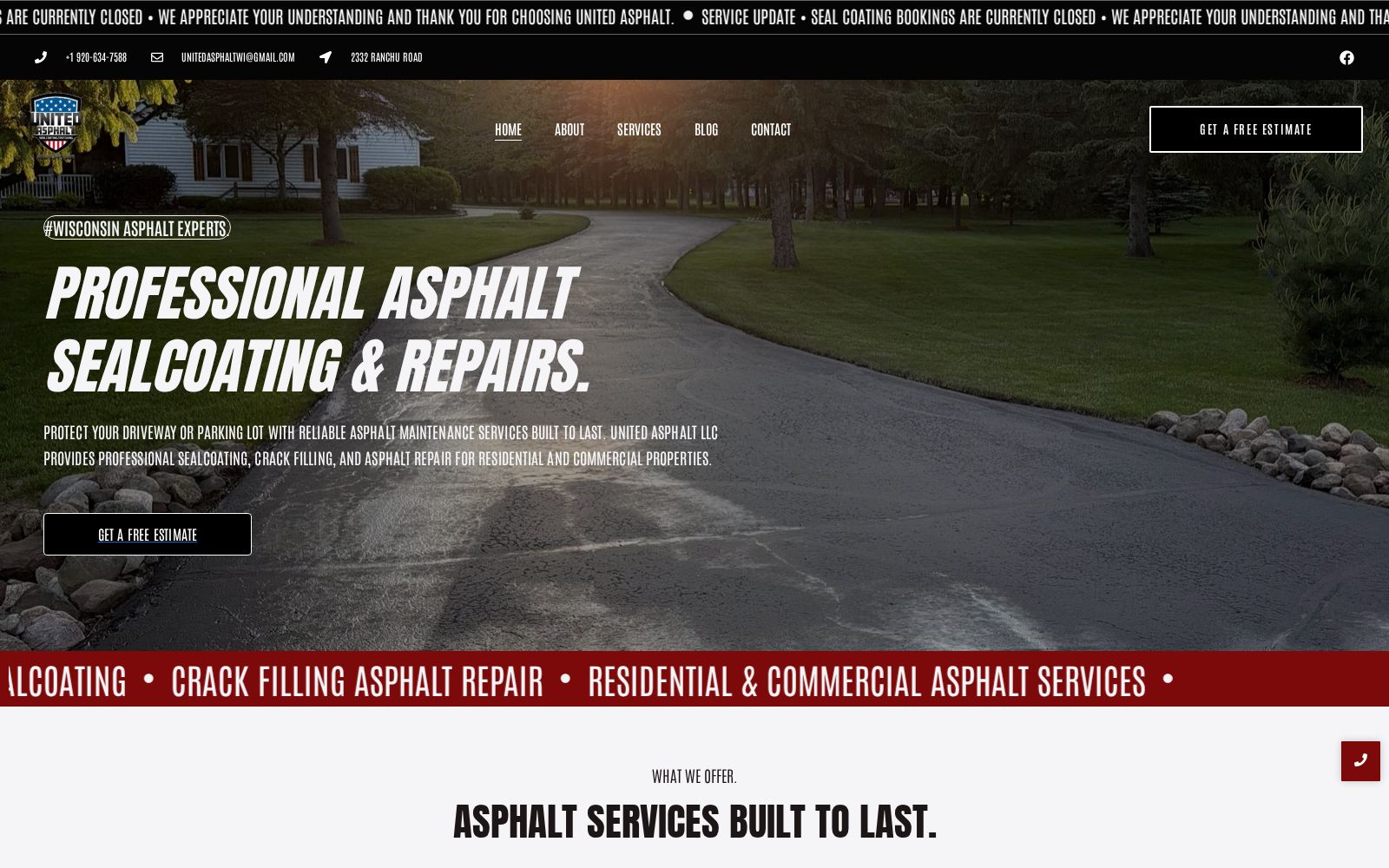 Website for United Asphalt